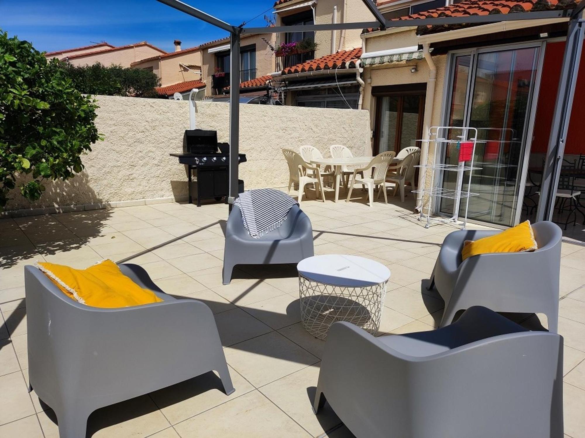 Pavillon 6 Pers A Argeles-Sur-Mer: Piscine, Clim, Parking, Wifi, Proche Plage - Fr-1-776-5 Eksteriør billede